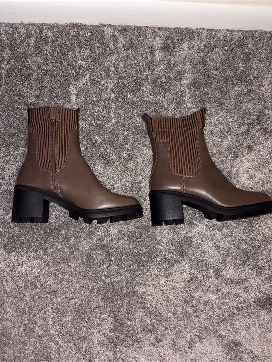 a new day Shoes - A New Day Women's Chunky Chelsea Ankle Boots - Brown